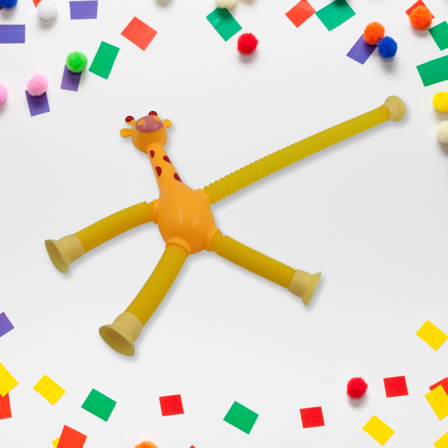 Led Telescopic Suction Cup Giraffe Toy Pop Tubes Fidget Toys Shape Changing Telescopic Sensory Tubes Fidget Tubes Sensory Toys Suction Toy Funny Gift (3 Pcs Set)