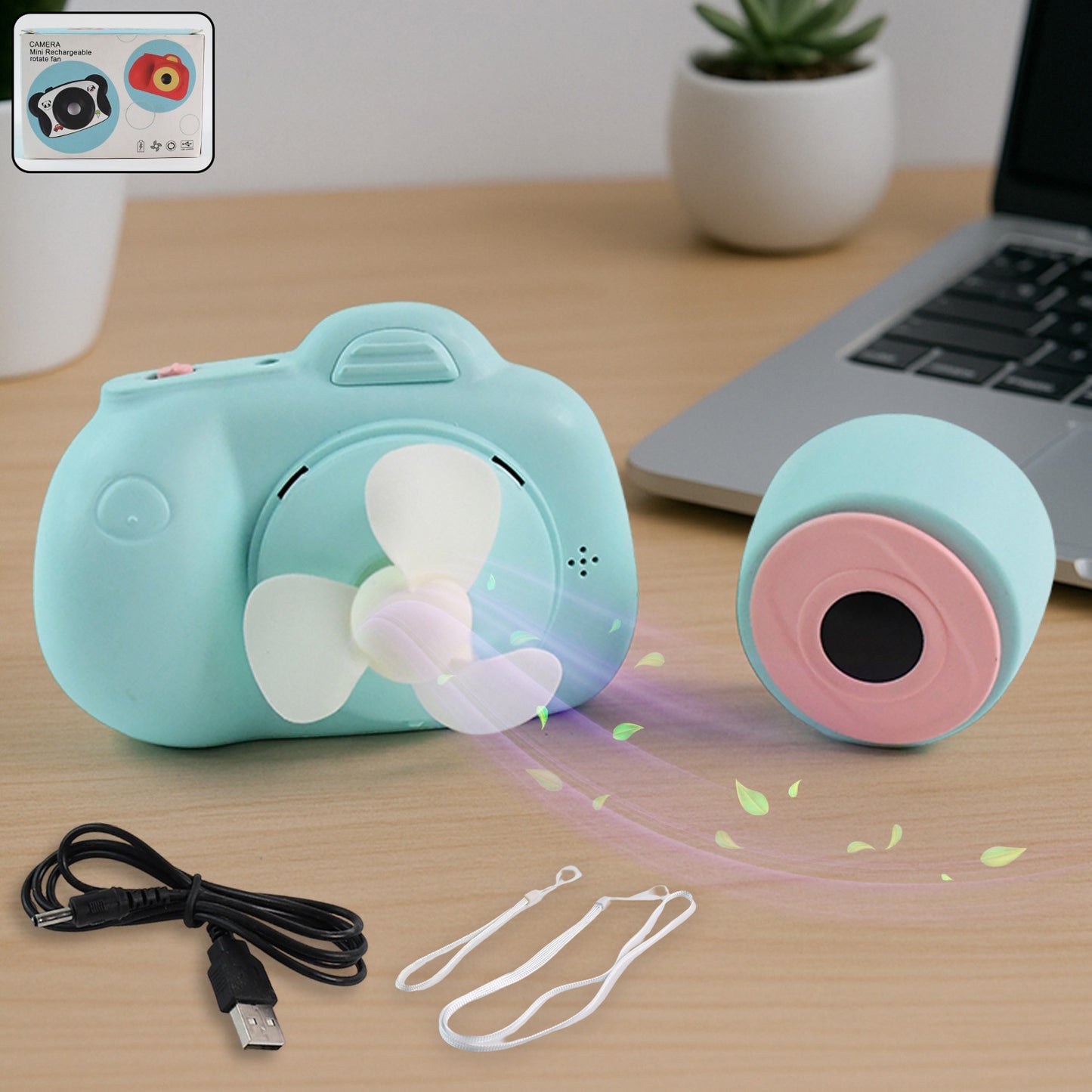 Portable Mini Camera-shaped Handheld Fan