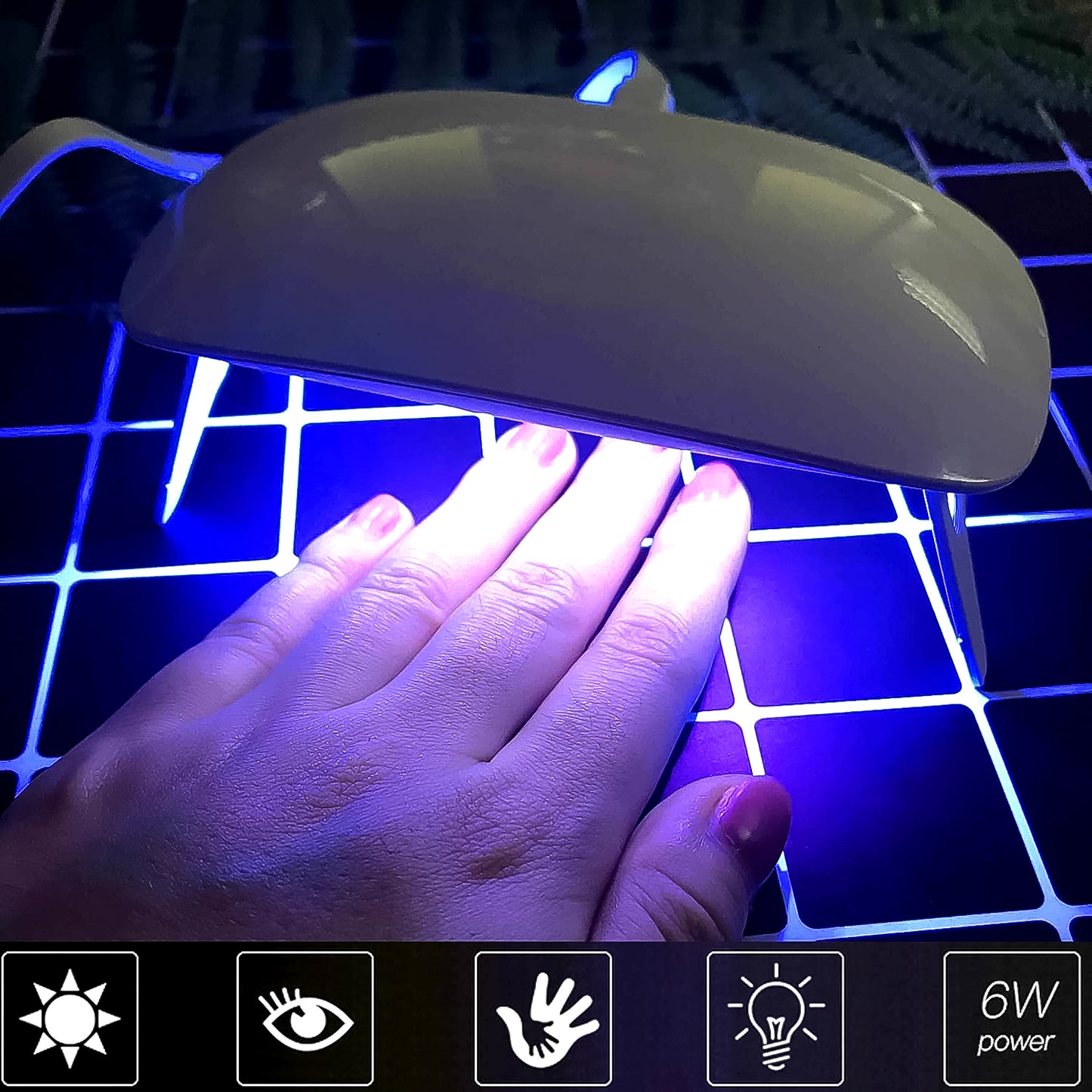 Uv Led Lamp Nail Dryer Mini Portable Nail Lamp Professional (1 Pc)