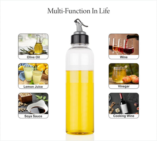 Oil Dispenser Transparent Plastic Oil Bottle   1 Liter