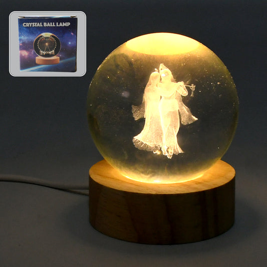 Crystal Ball Lamps For Bedroom 3d Lamps For Home Decoration 3d Crystal Ball Night Light Gifts For Women Gifts For Men Room Decor Items For Bedroom For Friend And Family(1 Pc)